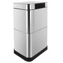 Сенсорне відро для сміття 60 л Aemaxx Sensor Trash Can-60, інтелектуальне відкривання, двухярусний, сатинова нержавіюча сталь, товари для дому Изображение