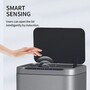 Сенсорне відро для сміття 16 л Yiwei Sensor Trash Bin with Legs-16 з деревяними ніжками, фіксація пакету, нержавіюча сталь, срібний, товари для дому Изображение