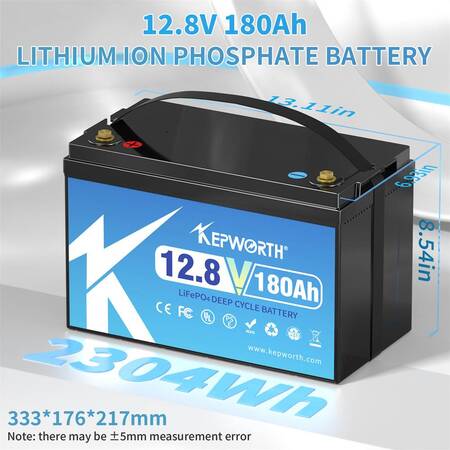 Акумулятор Kepworth LiFePO4 12V/180AH (2160W*h) (літій-залізо-фосфатний акумулятор для ДБЖ (UPS)) Изображение