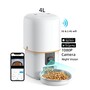 Автоматична годівниця Tikpaws PF05 з Wi-Fi та HD камерою нічного бачення на 4 л, голосовим записом та управлінням через додаток для тварин Изображение