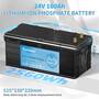 Акумулятор Kepworth LiFePO4 24V/100AH (2560W*h), Smart BMS,Bluetooth APP (літій-залізо-фосфатний акумулятор для ДБЖ (UPS)) Изображение