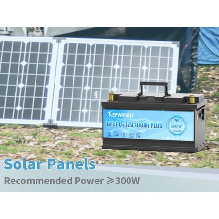 Акумулятор Kepworth LiFePO4 12V/100AH (1280W*h), Smart BMS, Bluetooth APP (літій-залізо-фосфатний акумулятор для ДБЖ (UPS)) Изображение