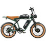 Електровелосипед SAMEBIKE Pilot M20 SR Dual Batteries (1000 Вт + 1000 Вт; 16 А*год + 16 А*год; 48 В), колеса 20", з ручкою газу, зелений Изображение