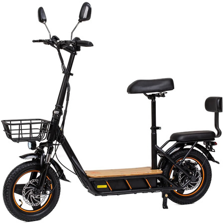 Електросамокат Kugoo Kirin C1 Pro (500 Вт; 26 А*год; 48 В), колеса 14", чорний Изображение