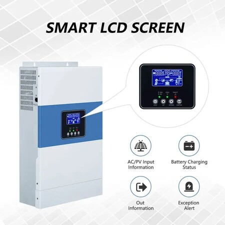Гібридний інвертор Daxtromn SC-HF-3500, 24 В, 80 А, 3500 Вт (безперебійник, UPS, ДБЖ) Изображение