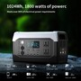 Зарядна станція XPower 1000, 1800 Вт, 1024 Вт*год (електростанція для дому, UPS, ДБЖ) EU Изображение