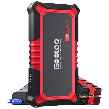 Пускозарядний пристрій Gooloo GP2000, 73Wh, 500A/2000A, 9.0L/7.0L (Jump Starter, бустер для авто, повербанк) Зображення
