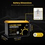 Акумулятор GoKwt LiFePO4 12V/100AH (1280W*h), Smart BMS, Bluetooth APP (літій-залізо-фосфатний акумулятор для ДБЖ (UPS)) Изображение