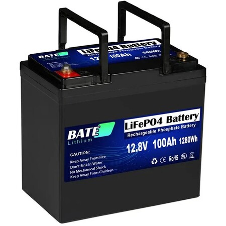 Акумулятор Bate LiFePO4 12.8V/100AH (1280W*h) (літій-залізо-фосфатний акумулятор для ДБЖ (UPS)) Изображение