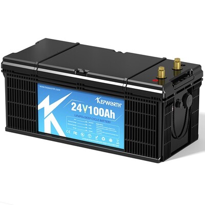 Акумулятор Kepworth LiFePO4 24V/100AH (2400W*h) (літій-залізо-фосфатний акумулятор для ДБЖ (UPS)) Изображение