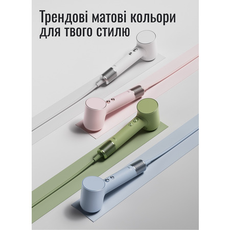 Фен Laifen MINI, 1 насадки, тревел сумка, рожевий корал Изображение