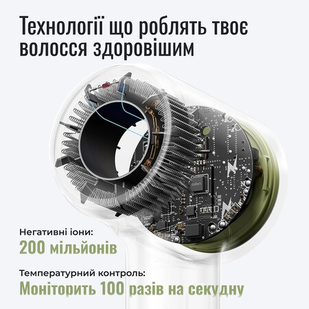 Фен Laifen MINI, 1 насадки, тревел сумка, блакитний льодовиковий Изображение