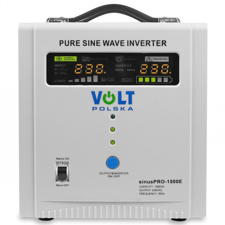 ДБЖ Volt Polska Sinus Pro 1500 E, 1000/1500 Вт, 12V, (джерело безперебійного живлення, UPS) Зображення