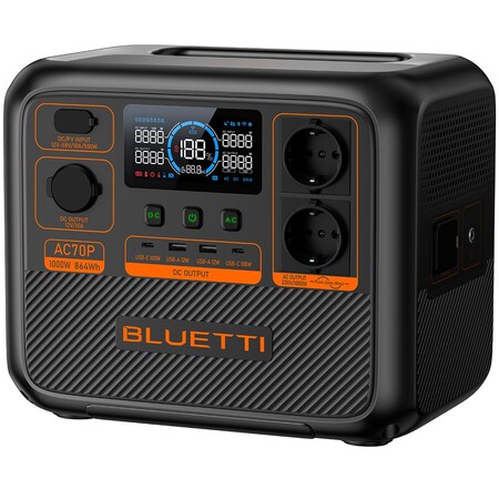 Зарядная станция Bluetti AC70P, 1000 Вт, 864 Вт*ч (электростанция для дома, ИБП, UPS) Изображение