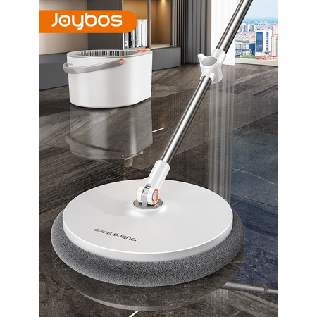 Набір швабра та відро з віджимом Joybos Spin Mop S01 round mop, 2 мопи в комплекті, товари для дому Изображение