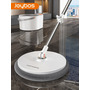 Набір швабра та відро з віджимом Joybos Spin Mop S01 round mop, 2 мопи в комплекті, товари для дому Изображение