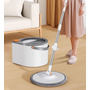 Набір швабра та відро з віджимом Joybos Spin Mop S01, 3 насадки, по 2 мопи в комплекті, товари для дому Изображение