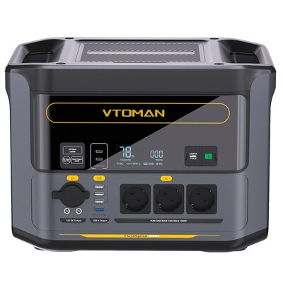 Зарядна станція Vtoman FlashSpeed 1500, 1500Вт, 1548 Вт*год (електростанція для дому, UPS, ДБЖ) Изображение