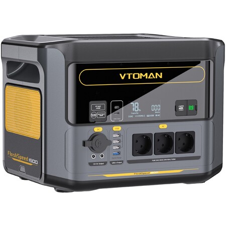 Зарядна станція Vtoman FlashSpeed 1500, 1500Вт, 1548 Вт*год (електростанція для дому, UPS, ДБЖ) Изображение
