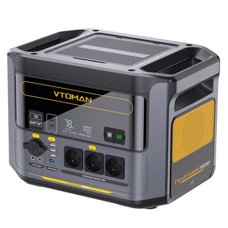 Зарядна станція Vtoman FlashSpeed 1500, 1500Вт, 1548 Вт*год (електростанція для дому, UPS, ДБЖ) Изображение