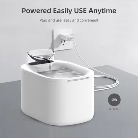 Автоматична поїлка Tikpaws TK-WF117L з Wi-Fi об'ємом 3.5 л, тихий фонтанчик, для тварин Изображение
