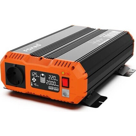 Інвертор синусоїдальний Fchao PSC-1800W, 12В (перетворювач напруги) Зображення