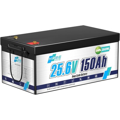 Акумулятор HRBEEnergy LiFePO4 24V/150AH (3840W*h) (літій-залізо-фосфатний акумулятор для ДБЖ (UPS)) Изображение