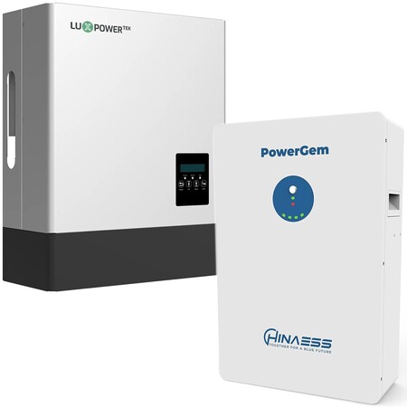Комплект резервного живлення LUXPOWER LXP6K, 48 В, 6000 Вт, 80 А + Акумулятор HinaESS by Luxpower POWERGEM 51,2V/100AH, 5120W*h, 100A, LiFePO4 Зображення