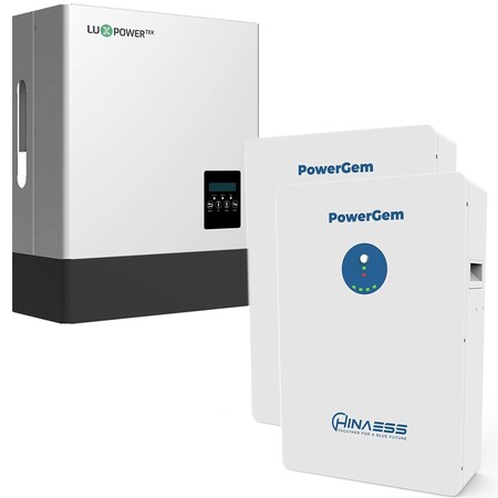 Комплект резервного живлення LUXPOWER LXP6K, 48 В, 6000 Вт, 80 А + 2х Акумулятора HinaESS by Luxpower POWERGEM 51,2V/100AH, 5120W*h, 100A, LiFePO4 Зображення