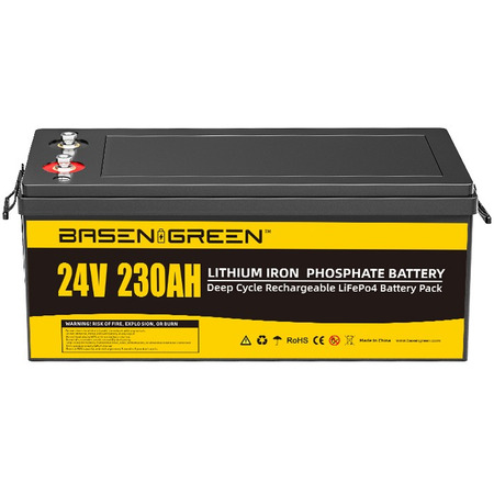 Акумулятор Basen Green LiFePO4 24V/230AH (5888 W*h), Smart BMS, Bluetooth APP (літій-залізо-фосфатний акумулятор для ДБЖ (UPS)) Зображення