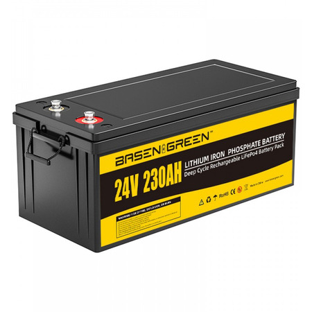 Акумулятор Basen Green LiFePO4 24V/230AH (5888 W*h), Smart BMS, Bluetooth APP (літій-залізо-фосфатний акумулятор для ДБЖ (UPS)) Изображение