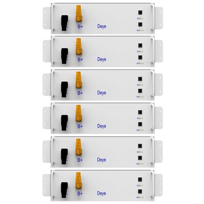 Акумулятор Deye BOS-G30 LiFePO4 307,2V/100AH, 30,72 kW*h, 50/100А, 6хBOS-GM5.1 (High-voltage, літій-залізо-фосфатний акумулятор для ДБЖ (UPS)) Зображення