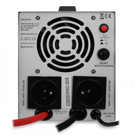 ДБЖ Volt Polska Sinus Pro 500 E, 350/500 Вт, 12V, (джерело безперебійного живлення, UPS) Изображение