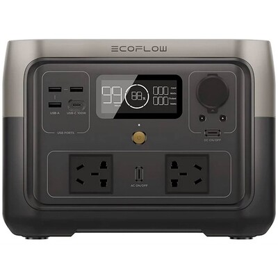 Зарядна станція EcoFlow River 2 Max 500 Вт, 512 Вт*год, ZMR610-B (електростанція для дому) CN Изображение