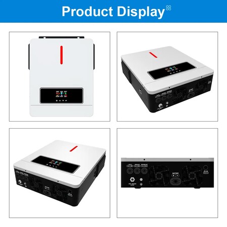 Гібридний інвертор Daxtromn AGH-6.2KW, 48 В, 120 А, 6200 Вт (безперебійник, UPS, ДБЖ) Зображення