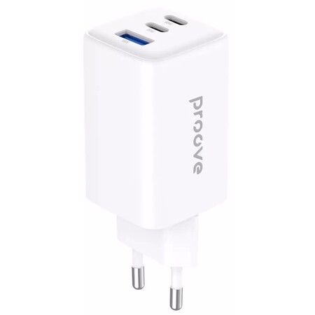 Мережевий зарядний пристрій Proove Pocket GaN 65W (2Type-C + USB) White (WCPG65121202) Зображення