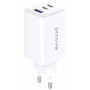 Мережевий зарядний пристрій Proove Pocket GaN 65W (2Type-C + USB) White (WCPG65121202) Зображення