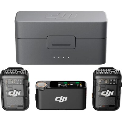 Мікрофонна радіосистема DJI Mic 2 2TX+1RX+Charging Case (CP.RN.00000325.01) Зображення
