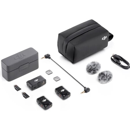 Мікрофонна радіосистема DJI Mic 2 2TX+1RX+Charging Case (CP.RN.00000325.01) Зображення