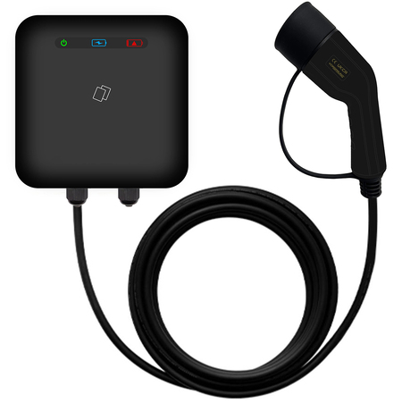 Зарядна станція для електромобіля QIAO M1, 7,4kW, 32A, GB/T, 4 м (AC EV Charger, LED-дисплей, WiFi/Bluetooth, настіна) Зображення
