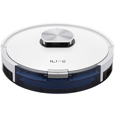 Робот пилосос миючий iLife L100, с лідаром, вібро-режим, білий, техніка для дому Изображение