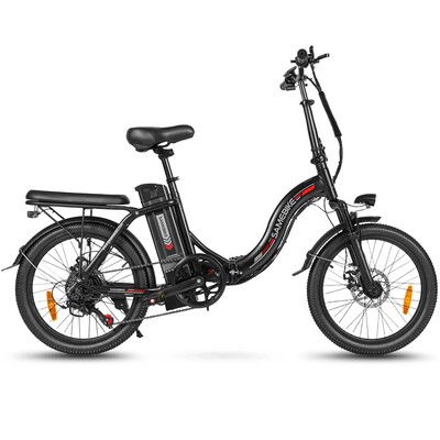 Електровелосипед Samebike CY20 (350 Вт, 12 А*год, 36 В), колеса 20", з ручкою газу, чорний Изображение
