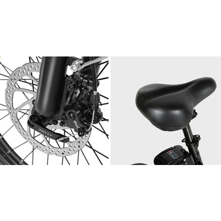 Електровелосипед Samebike CY20 (350 Вт, 12 А*год, 36 В), колеса 20", з ручкою газу, чорний Изображение