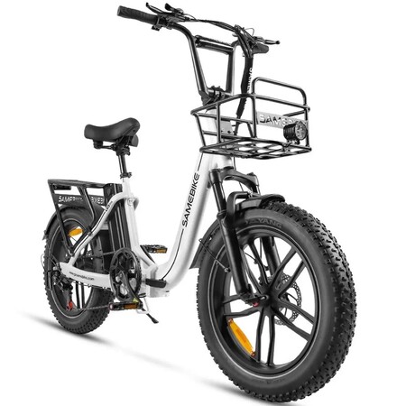 Електровелосипед Samebike C05 Pro (500 Вт, 15 А*год, 36 В), колеса 20", з ручкою газу, білий Изображение