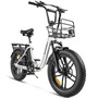 Електровелосипед Samebike C05 Pro (500 Вт, 15 А*год, 36 В), колеса 20", з ручкою газу, білий Изображение
