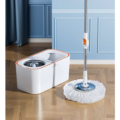 Швабра-ледарка з віджимом та відром Joybos Floor Cleaning Mop  з системою вижимання та обертовим мопом на 360-градусним віджимом, з 2 змінними мопами, товари для дому Зображення