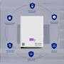 Акумулятор Dipower Wall Mounted 48V/100AH, 4800W*h (BYD NMC, 13S1P, літій-іонний акумулятор для ДБЖ (UPS)) Изображение