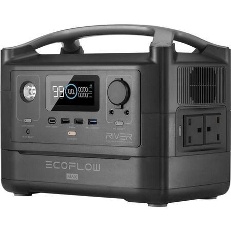 Зарядна станція EcoFlow River Max, 600 Вт, 576 Вт*год (електростанція для дому, UPS, ДБЖ) UK Изображение