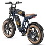 Електровелосипед Engwe M20 2.0 Dual Battety (750 Вт, 31,2 А*год, 52 В), колеса 20", синій Изображение