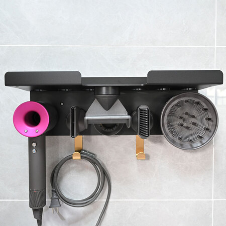 Полиця-тримач для зберігання Dyson, алюміній, чорний Зображення